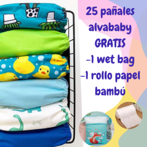 Pack 25 pañales Alva Baby