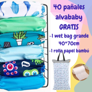 Pack 40 pañales Alva Baby