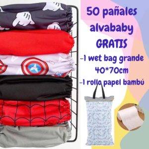 Pack 50 pañales Alva Baby